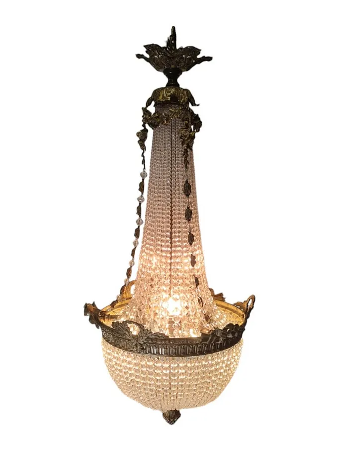 Empire Style Crystal Chandelier