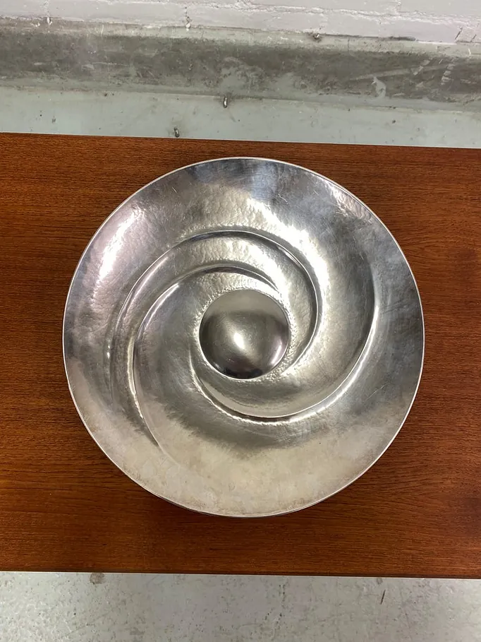 Tapio Wirkkala Spiral Silver Dish