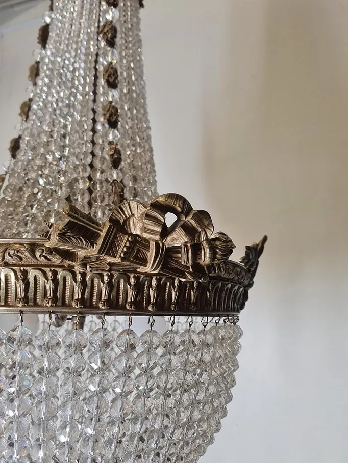 Empire Style Crystal Chandelier