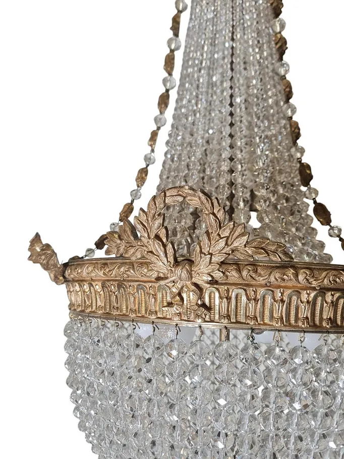 Empire Style Crystal Chandelier