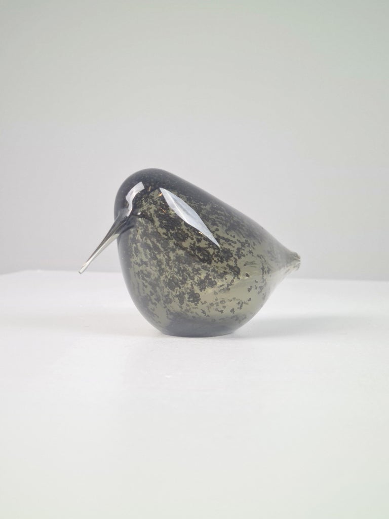 Kaj Franck Woodcock "Lehtokurppa" Glass Sculpture Model KF224 for Nuutajärvi
