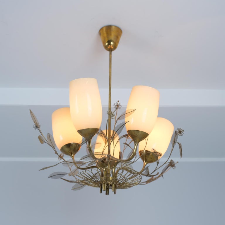 Paavo Tynell "Bridal Bouquet" Chandelier, Model 9029 / 5