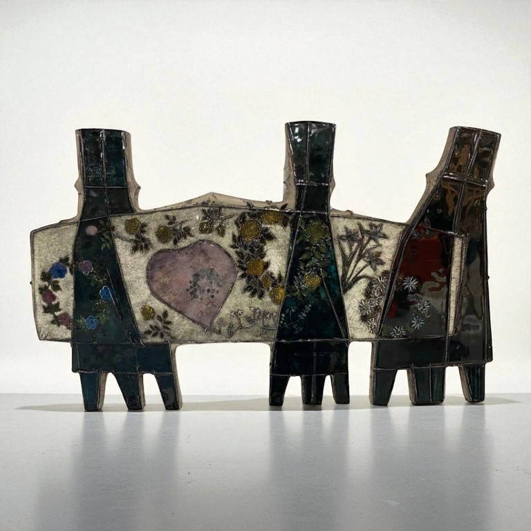 "The Funeral, 1957-1958", A Unique Large Rut Bryk Wall Relief, Arabia