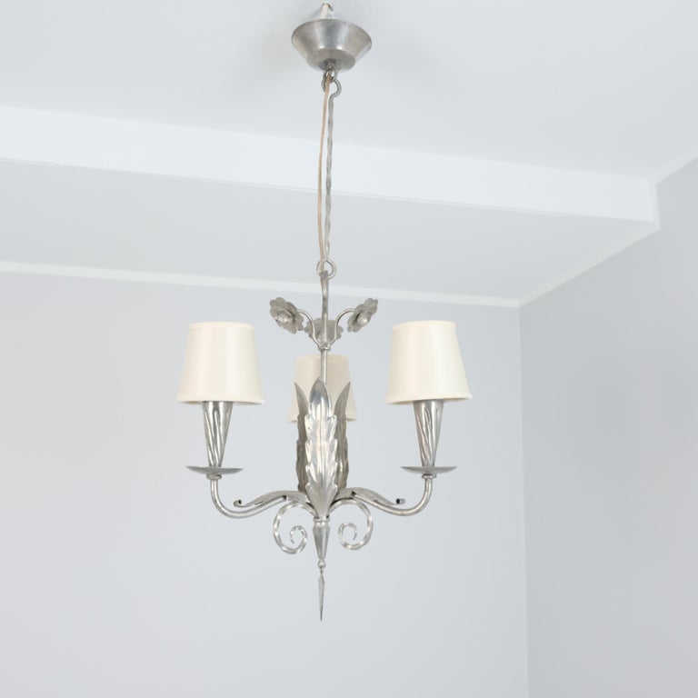Early Paavo Tynell Ceiling Lamp Model TT1/SM927 In Tin