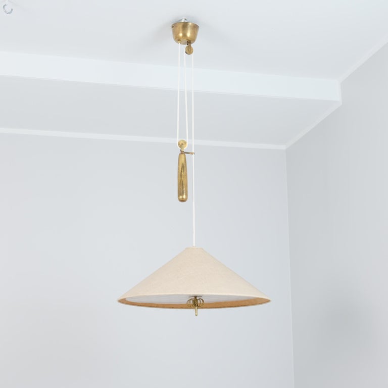 Paavo Tynell Adjustable Ceiling Lamp 1967 in Original Condition, Taito