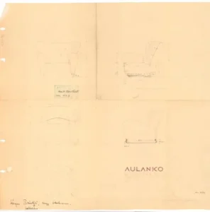 Original drawing made with technology from that time. Price on these chairs from the shop would match todays handcraft stuff.