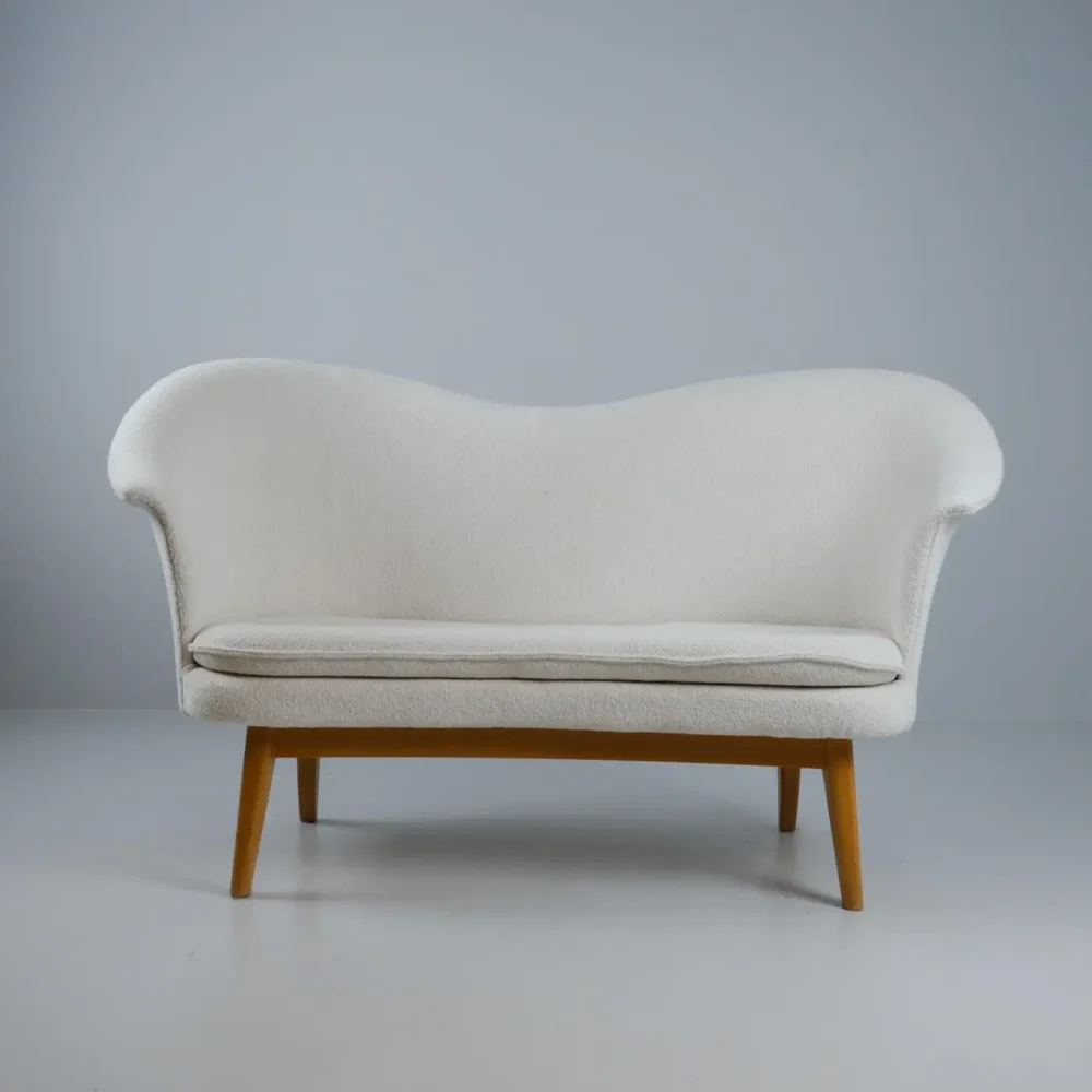 Olof Ottelin White Duetto Sofa / Loveseat for Stockmann Finland