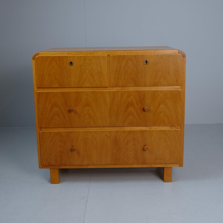 Scandinavian Modern Chest of Drawers in Birch, Finland 1950s