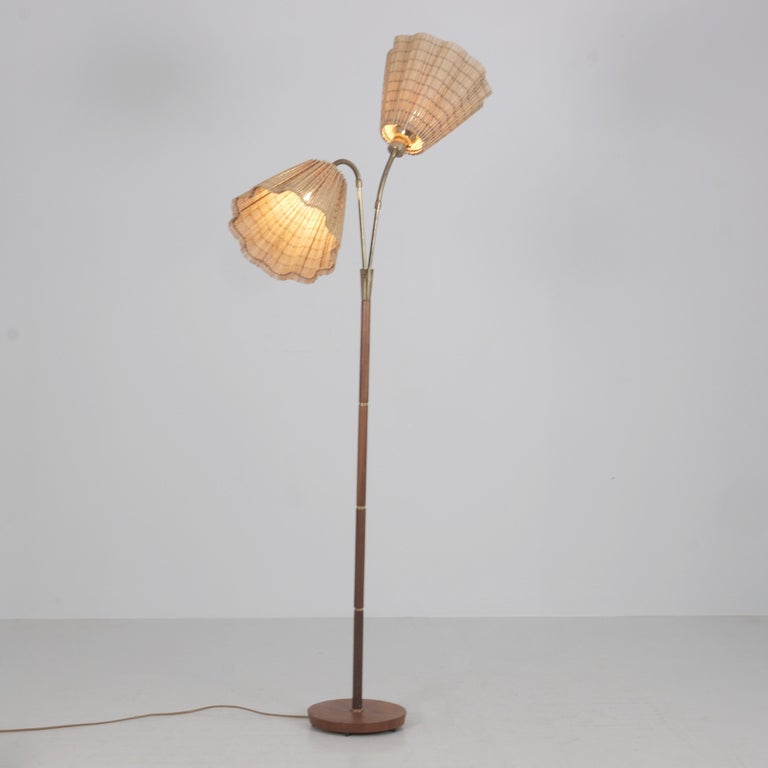 Mid-Century Modern Adjustable Floor Lamp, Nybro Armaturfabrik NAF, Sweden 1950s