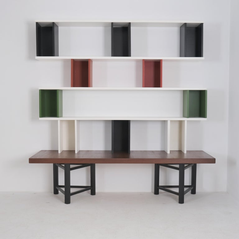 Nordic Modern Carl-Gustaf Hiort af Ornäs Välipala Modular Shelf Unit, HMN 1950s