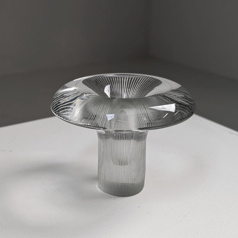 Tapio Wirkkala Line-engraved Mushroom Vase 3552 Iittala 1955, Finland