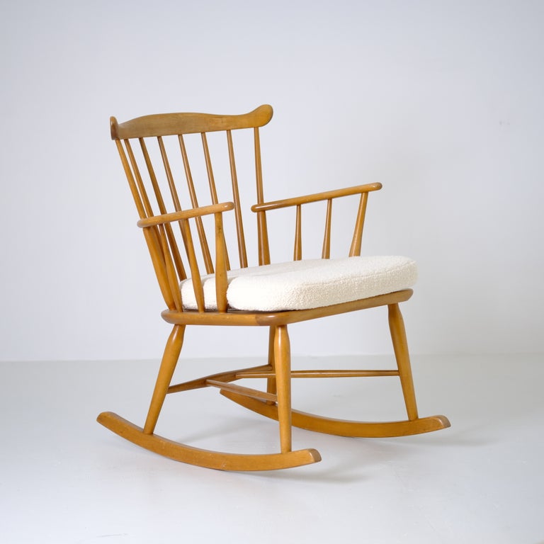 Mid-Century Rocking Chair by Borge Mogensen for FDB Mobler, Denmark 1960s