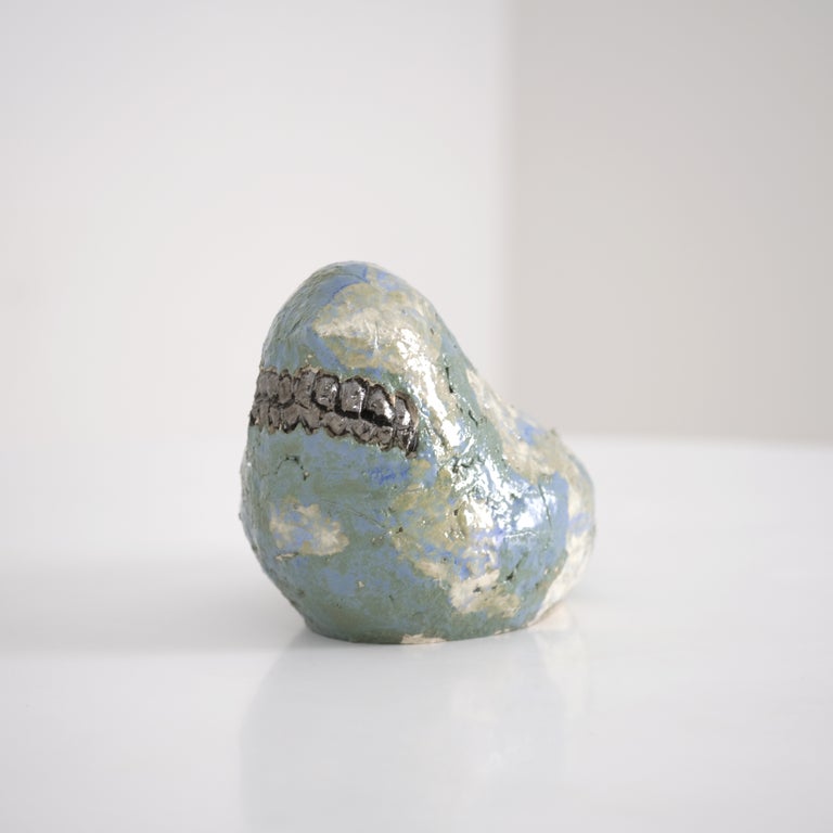 Zombird, Small Ceramic Sculpture by Sakari Kannosto, Finland 2021