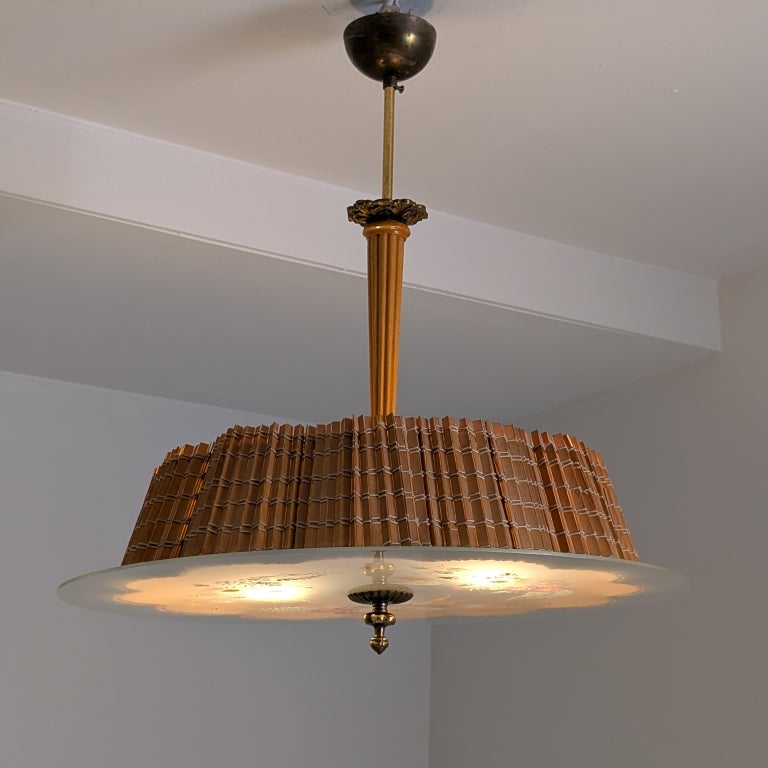 Gunnel Nyman Ceiling Pendant Model 20317, Idman 1940s